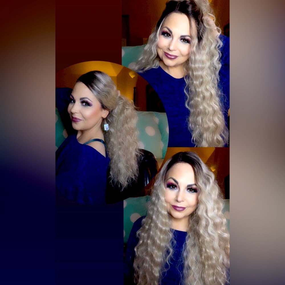 Blonde Curly Wig